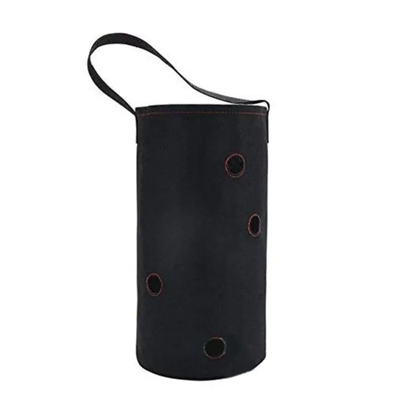 

Portable Felt Hanging Strawberry Growing Bag Foldable Planter with Handles Belt Access Flap Planting Pouch for Carrot