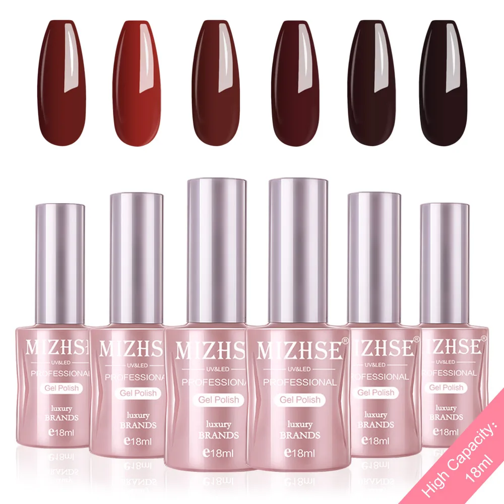 P35 MIZHSE набор гель-лака UV Vernis Полупостоянный Гель-лак лаковое гелевое покрытие для ногтей Отмачивание Чистый Цвет Гель-лак Подарочная коробка салонные наконечники - Цвет: P35