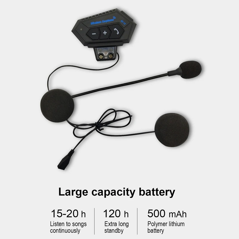 Bluetooth гарнитура для мотоцикла V4.2 с микрофоном|Наушники и гарнитуры| |