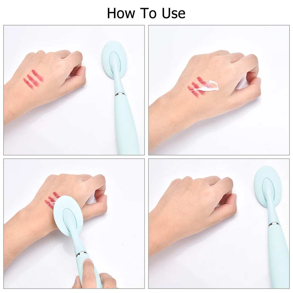 

Electric Silicone Facial Cleansing Brush Waterproof Cleansing Machine Handheld Face Washing Brush Facial Care Tool