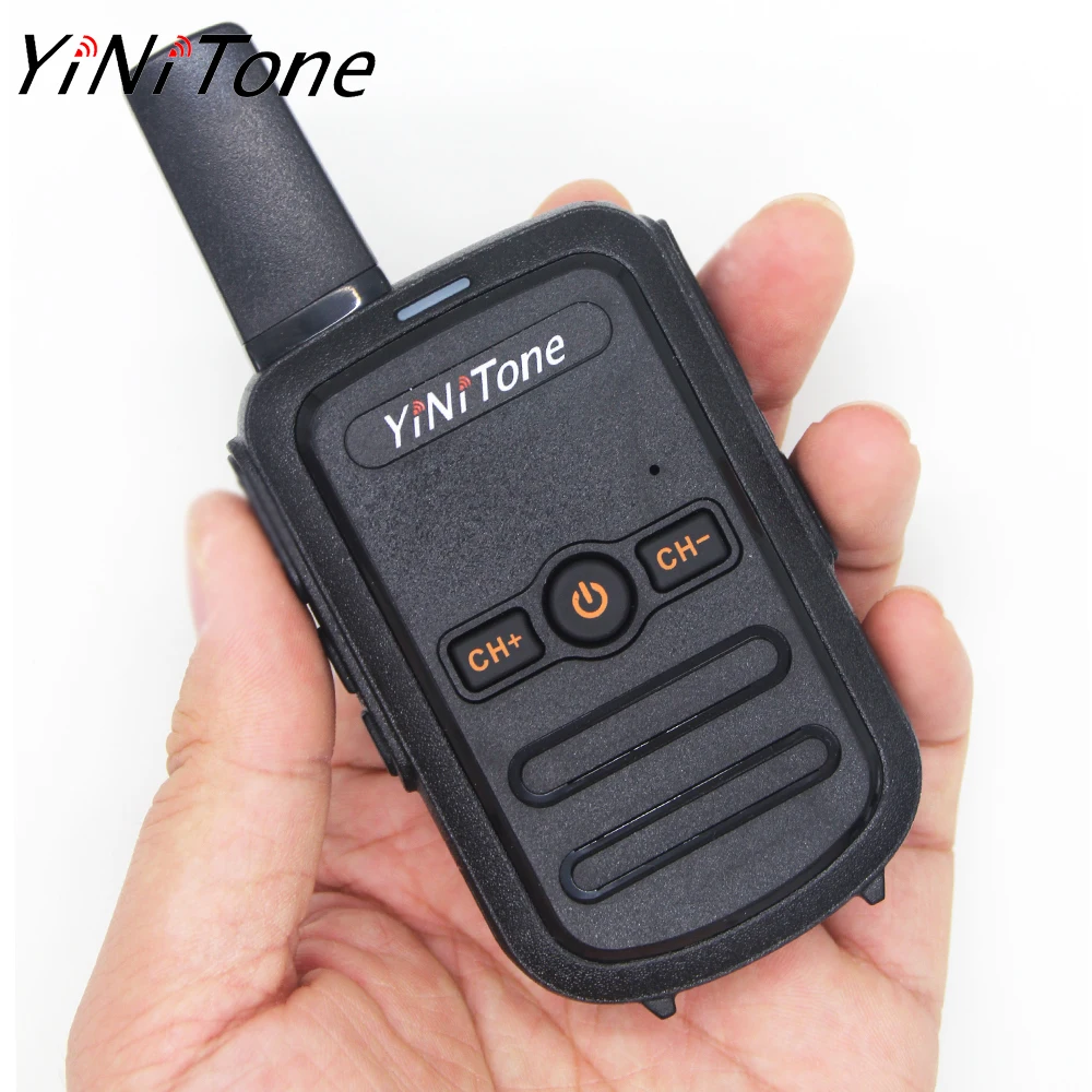 YiNiTone T17 Mini Walkie Talkie Handheld Two-way Radio 0.5W/2W UHF 400-470MHz VOX USB Charge Scrambler Ham Radio Hf Transceiver