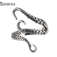 qeenkiss rg6683 jewelry%c2%a0wholesale fashion%c2%a0woman%c2%a0man%c2%a0birthday%c2%a0wedding gift retro octopus tentacles 925 sterling silver open ring