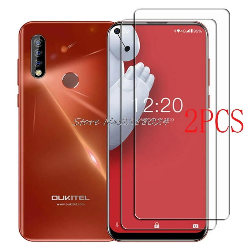 Закаленное стекло для Oukitel C17 Pro, Защитная пленка для Oukitel C17Pro 6,35 дюйма, стекло для защиты экрана пленка, чехол для телефона, 2 шт.