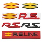 Автомобильная наклейка RS с эмблемой, наклейка для Renault RS Line Clio Megane Scenic laguna Logan Koleos Sandero saffane Velsatis Arkana Talisman