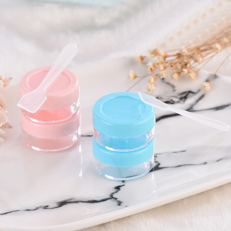 2 шт 10 г пластиковые многоразовые бутылки Пустой Образец косметики для