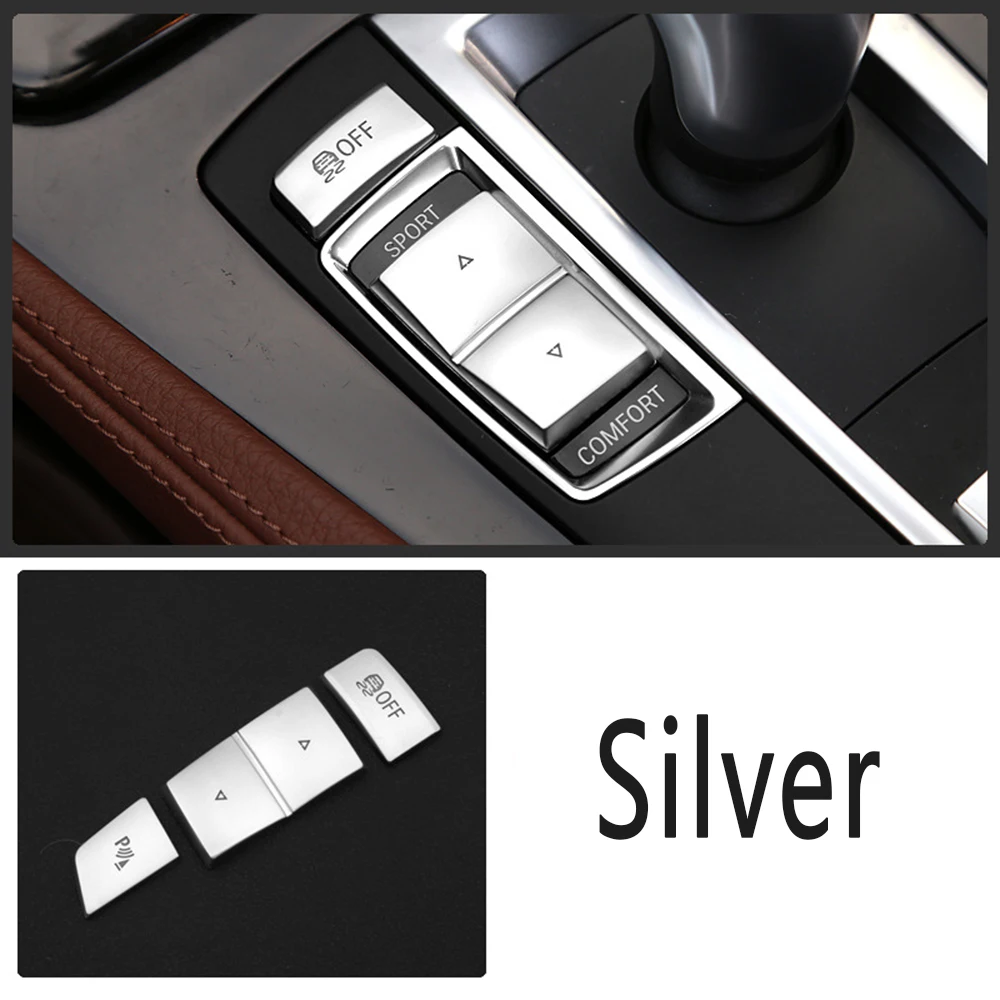 

Car Styling Handbrake Auto H Buttons Side Covers Stickers Trim For BMW 5 Series F10 2011 - 2017