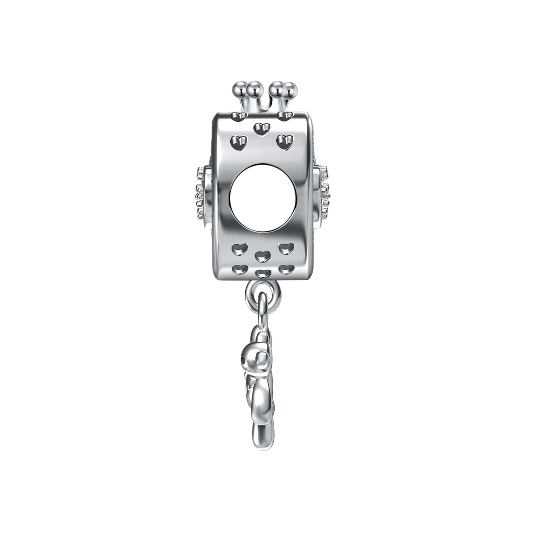 Подвески Jiayiqi Love Bear 925 пробы серебристые розовые CZ бусины подходят для Pandora