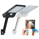 48 Светодиодный одов 800 лм дистанционная Солнечная лампа наружный датчик движения Высокоэффективная панель IP66 Luz LED Para внешний sp