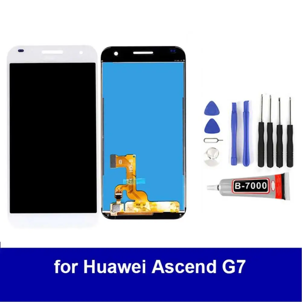 ЖК чехол для мобильного телефона Huawei Ascend G7 L01 L03 дисплей сенсорный экран в сборе