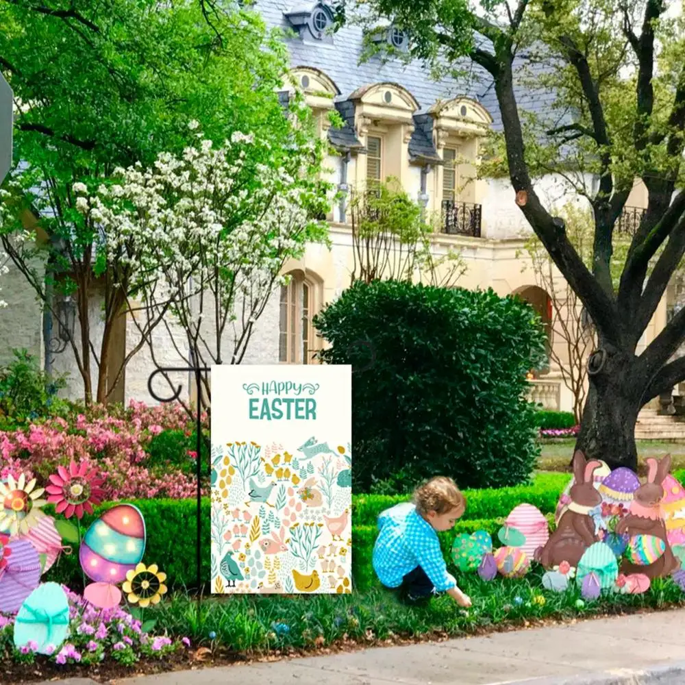 Staraise счастливая Пасхальная дверная занавеска подвесные баннеры Пасхальный