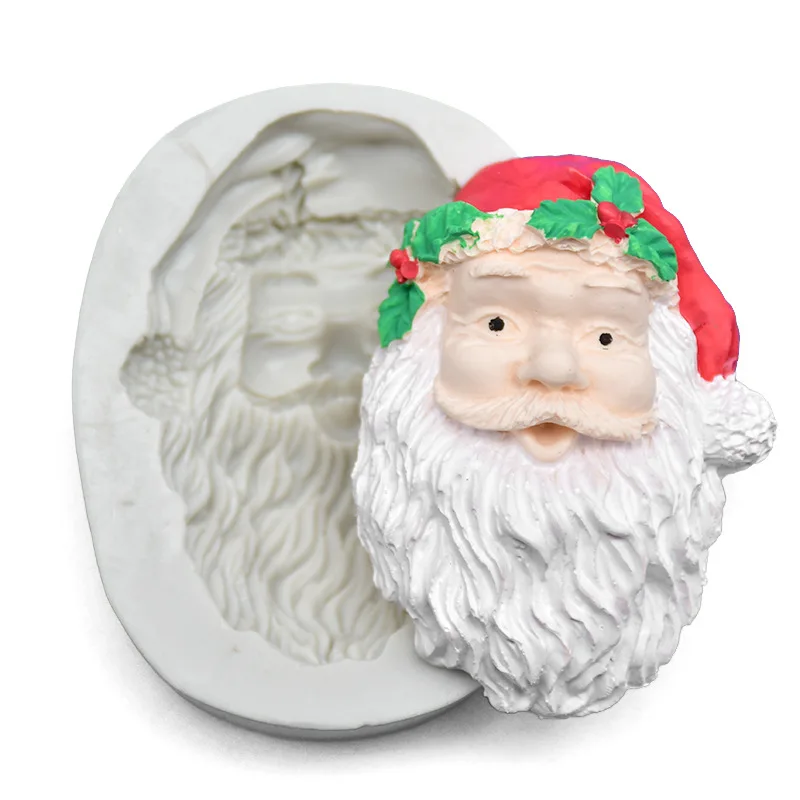 DIY Baking Tools Santa Claus Fondant West Point Cake Decorating Liquid Chocolate Clay Silicone Mould cake | Дом и сад