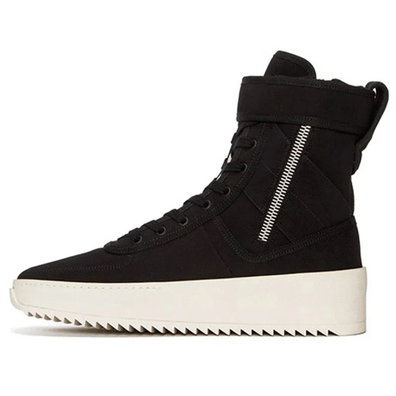 Европейская уличная модная мужская повседневная обувь военные высокие