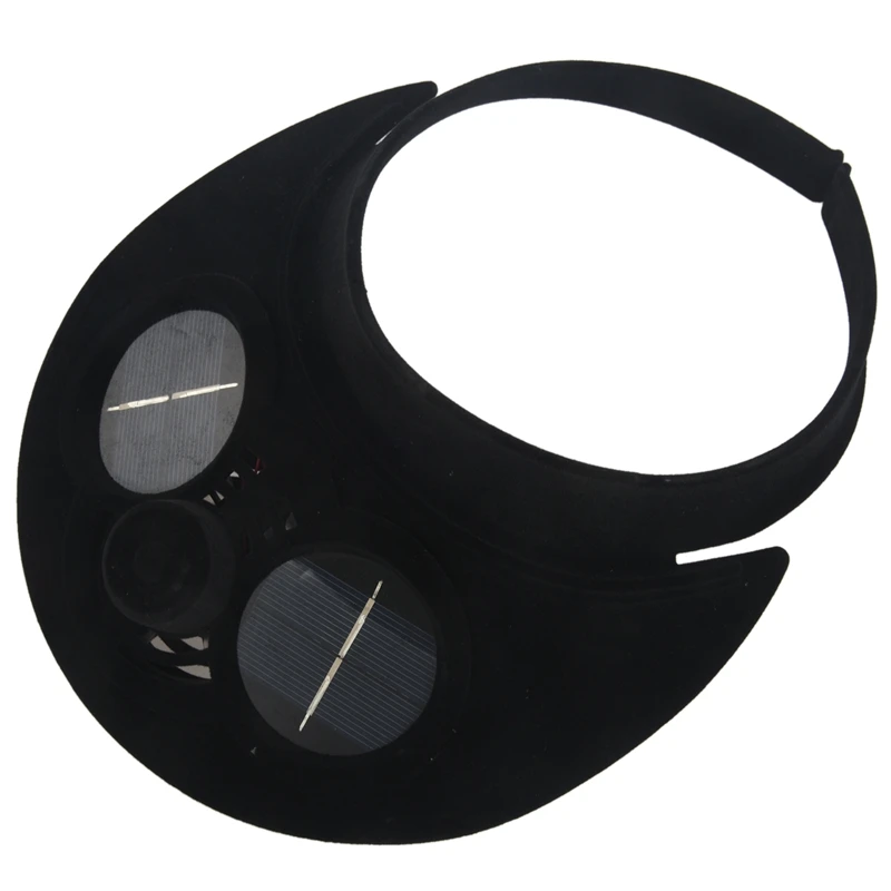 Черная летняя спортивная уличная Кепка с солнечным вентилятором охлаждающим