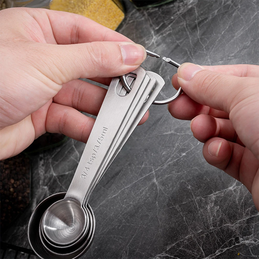 Измерительные Чашки Премиум штабелируемые кухонные мерные ложки из нержавеющей