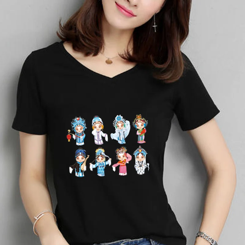 China Wind Country Tide Beijing Opera Pattern On Clothes Applique Decor Heat Vinyl Ironing Stickers Thermal | Дом и сад