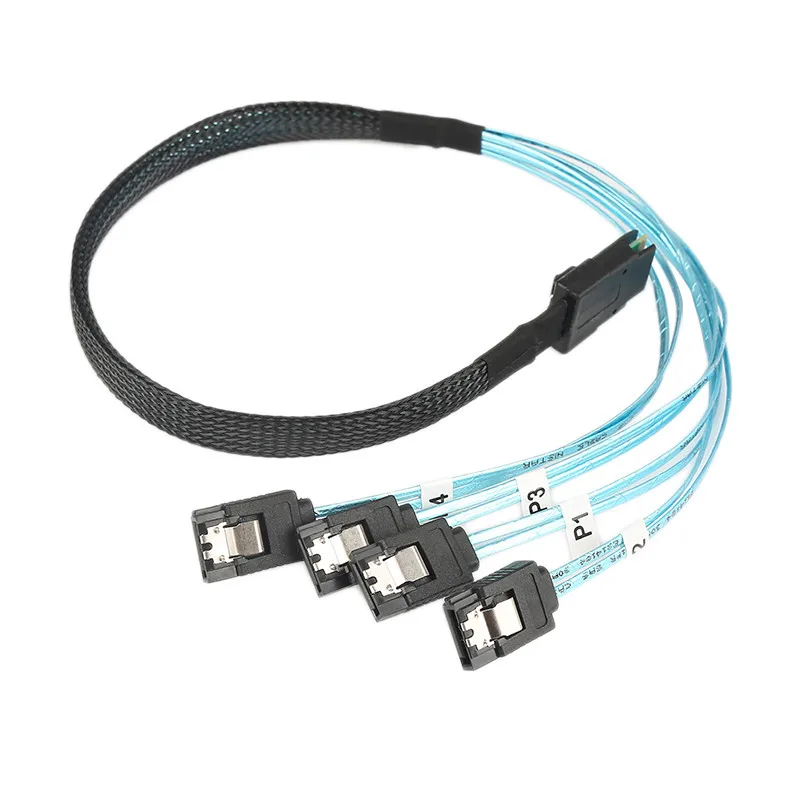 SAS sata USB-кабель с вилкой Mini SFF-8087 36P до 4 угла SATA 7P мужские соединитель кабеля 12 Гбит/с