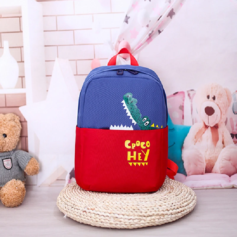 Children Anime School Bags Unicorn Crocodile Kids School Backpacks for Girls Boys In Kindergarten Primary Schoolbags Travel Bag