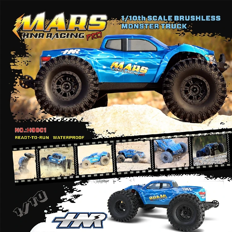 HNR H9801 Baja хобби, Радиоуправляемый грузовик 1/10 внедорожная тележка MAXS бесщеточный Электрический автомобиль 80A высокоскоростной пульт дистанционного управления автомобиля 70 км/ч
