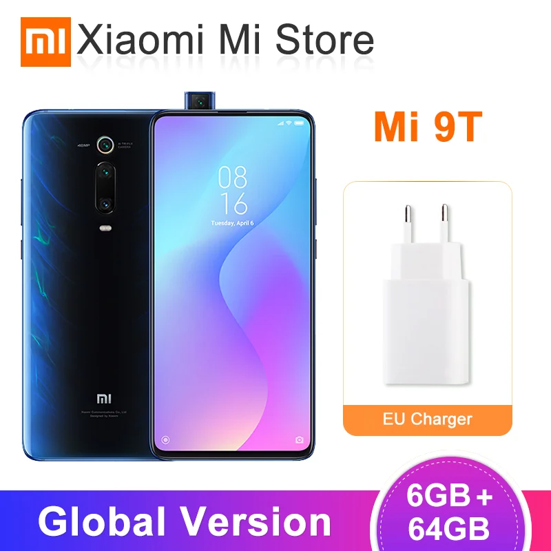 Новая глобальная версия Xiaomi mi 9T(красный mi K20) 6GB 64GB Snapdragon 730 Octa Core 6,39 ''AMOLED дисплей 48MP AI камера 4000mAh NFC