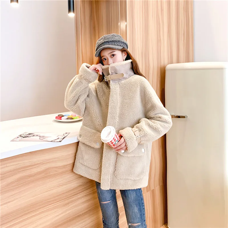 Женское шерстяное зимнее пальто 2019 manteau femme chaud модное женское Верхнее с длинными
