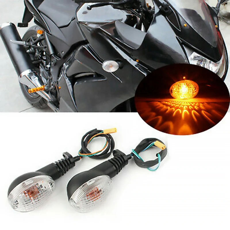 

Motorcycle Front and Rear Turn Signal Indicator Light for Kawasaki KLX250SF 2009-2011 Ninja 250 2008-2012