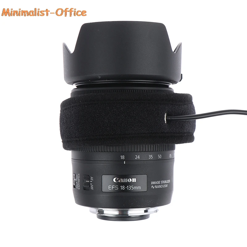Universal Camera Lens Heater Evening Dew Remover USB Warmer For Nikon Canon