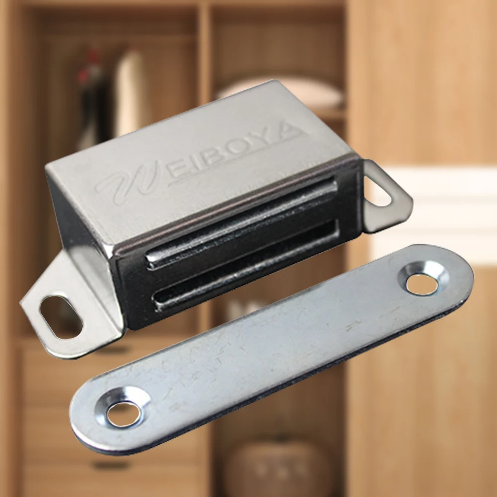 4 шт. сверхмощная защелка для шкафа с винтами магнитным замком кухонной двери