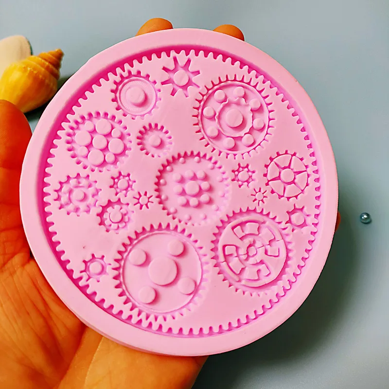 

LYDIA Resin Art Tool Silicone Mold Gear Cushion Creative Resin Mold Clock Gear Cushion DIY Resin Mould