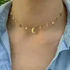 Модное женское ожерелье, креативное ретро-ожерелье с металлической подвеской в виде звезды и Луны, 2021, тренд Вечерние