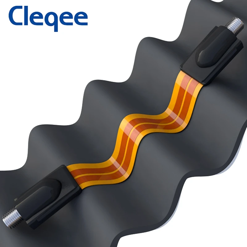 Плоский коаксиальный кабель Cleqee F мама для дома/автомобиля окна двери