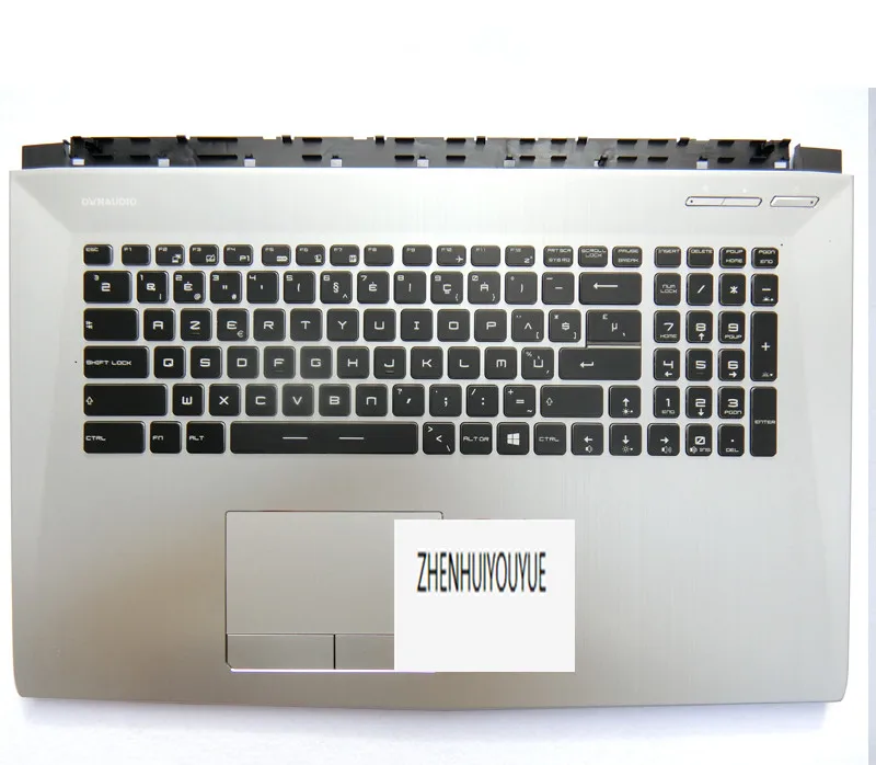 Murah Baru MSI GE72 GE72VR MS-1794 1791 1792 C Cover Keyboard Uni Eropa Perak Lihat Gambar