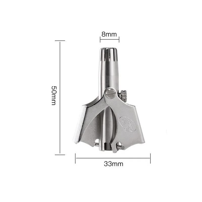 

Nose Trimmer for Men Stainless Steel Manual Trimmer for Nose Razor Shaver Washable Nose Ear Hair Trimmer