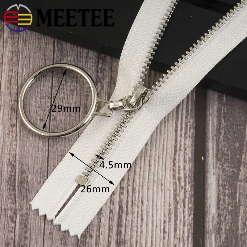 2шт Meetee Авто замок 3# Металлические молнии 20 см закрытые молнии для шитье сумок юбка DIY аксессуары для одежды ZA152