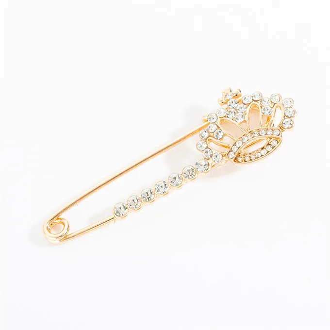 Лидер продаж корейское платье с украшением в виде кристаллов Стразы Корона броши