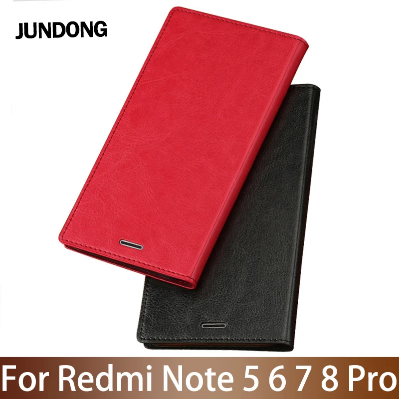 Флип чехол для телефона Xiaomi Redmi Note 5 5A 6 7 8 Pro note 3 4X 4 redmi 4x plus 6a 7a 8a из вощеной