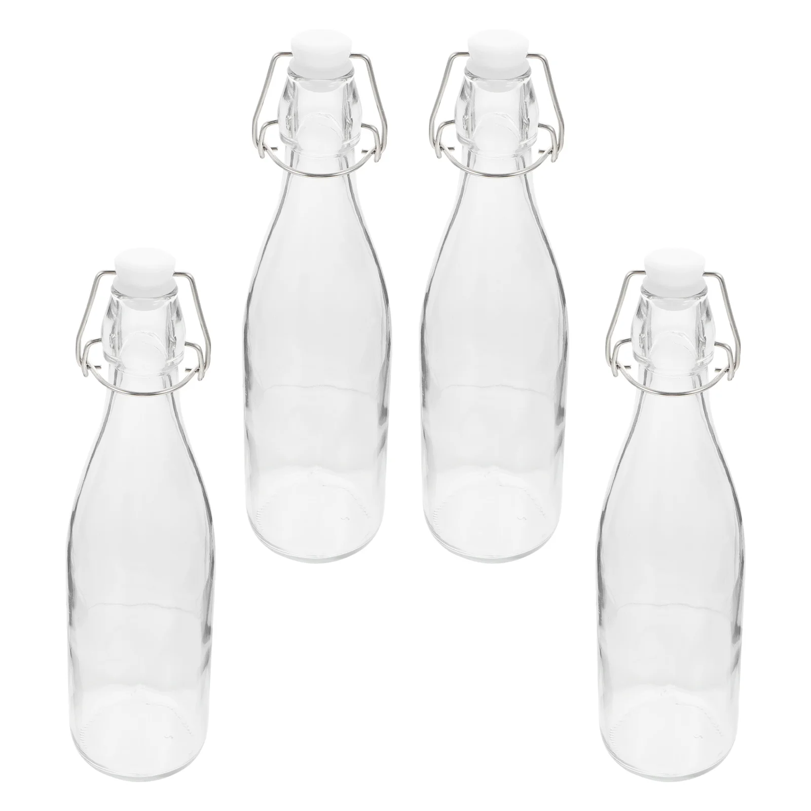 

4Pcs Home Dispenser Bottle Condiment Container Glass Vinegar Kettle