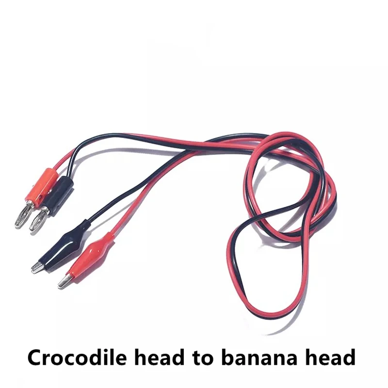 1 метровый провод с зажимом под крокодила двойная головка Банановый штекер