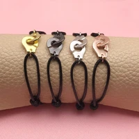 new fashion high quality handcuffs shape adjustable bracelet creative popular personality ladies hip hop simple accessories