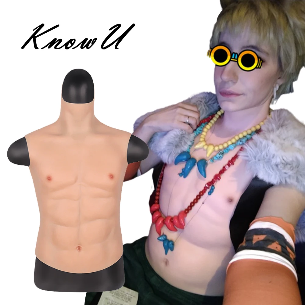 

Силиконовый мужской костюм, Искусственная Имитация мышц живота