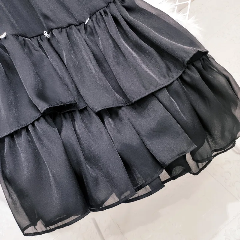 

2021 Summer Female Irregular Slimming Solid Color Mid-calf Skirt Women Fairy Mid-Length A- Line High Waist Casual Cake Skirt
