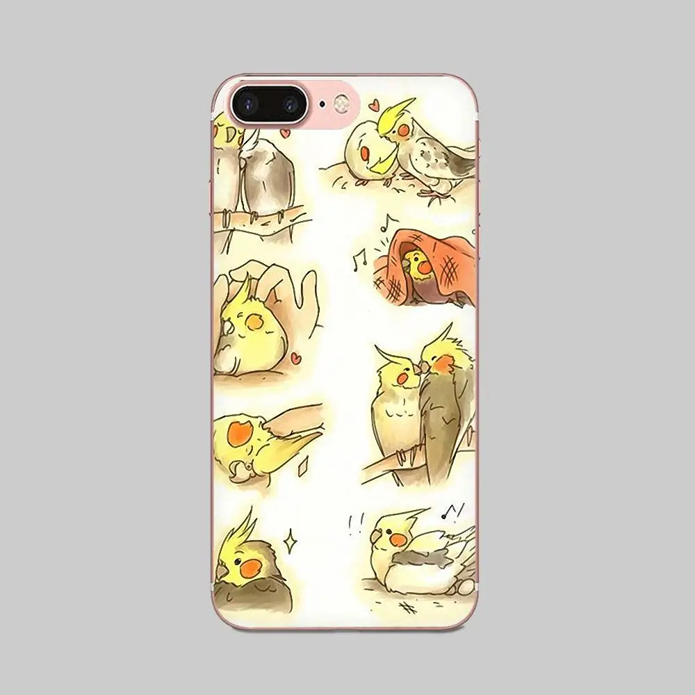 Pattern Hard Phone Case Chubby Cockatie For Huawei Honor 5C 5X 6A 6X 7 7A 7X 8 8A 8S 8X 9 10 30 Lite Pro Y6 II Y7 Y9 Prime 2019 | Мобильные