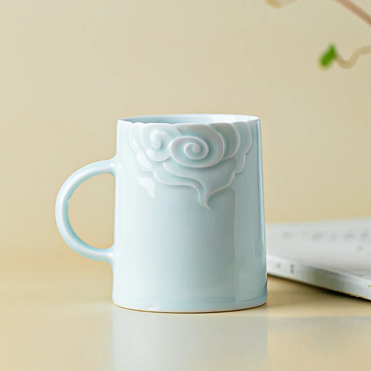 Creative Ceramic Mug Tea Personnalisable Couple Minimalist Office Friends Gift Coffee Mug Milk Cup Modern Tazas Drinkware DF50M