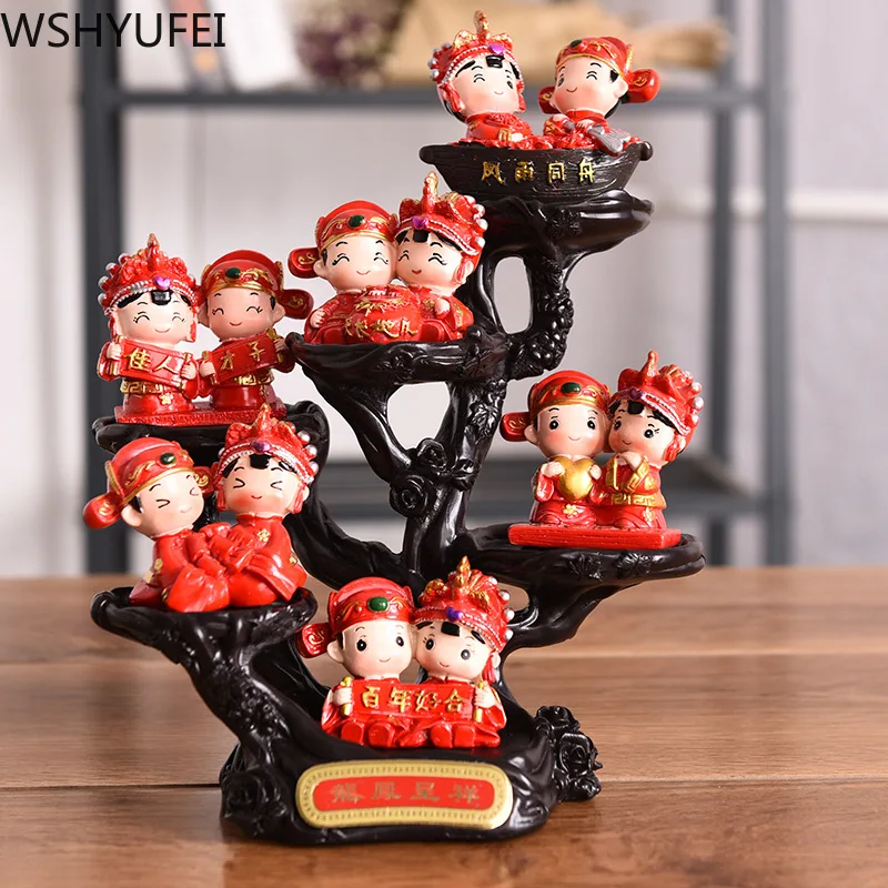 

Creative romantic couple doll decoration resin Sculpture crafts character Figurine ornaments home decoration Lucky wedding gifts