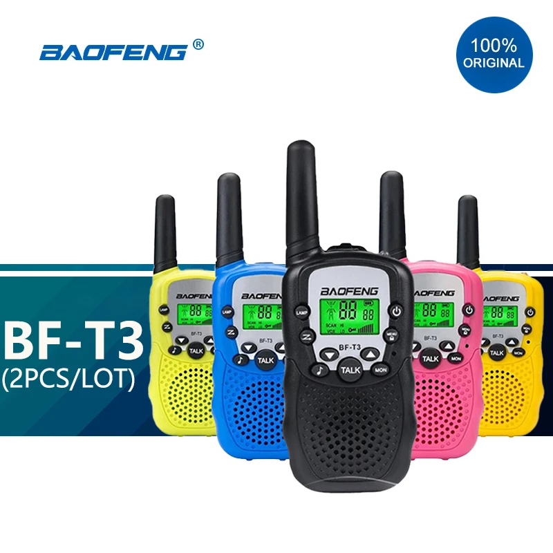Детская мини рация Baofeng T3 2 шт./лот детская радиостанция игрушечная для детей