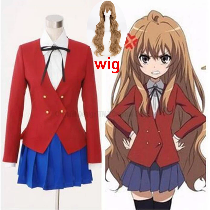 

Тигровый Дракон Aisaka Taiga Toradora Униформа Gal Косплей Костюм Хэллоуин костюмы для женщин школьная форма