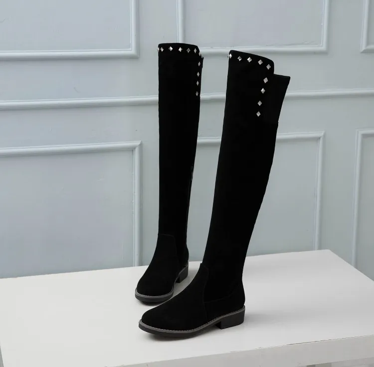 Big Size 9 10 11 12 thigh high boots knee over the women ladies shoes woman winter | Обувь
