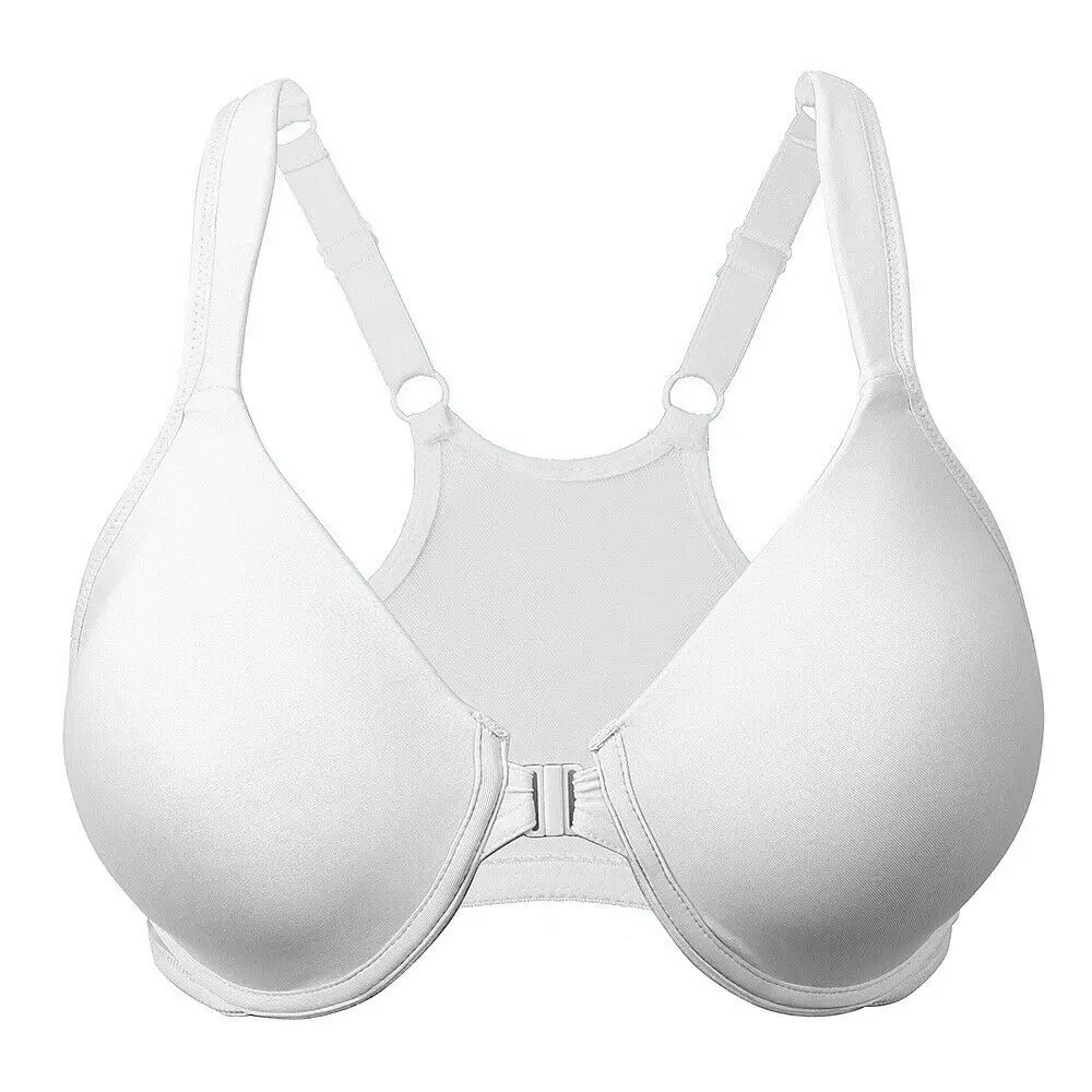 New White 80 85 90 95 100 105 110 115 C D E F G EU US Size Front Closure Underwire bra sexy Women Thin Cup for big breast DEEP v