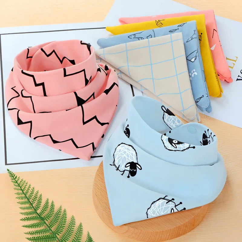 Двухслойная бандана для малышей 45*31 см нагрудники из хлопка детская одежда