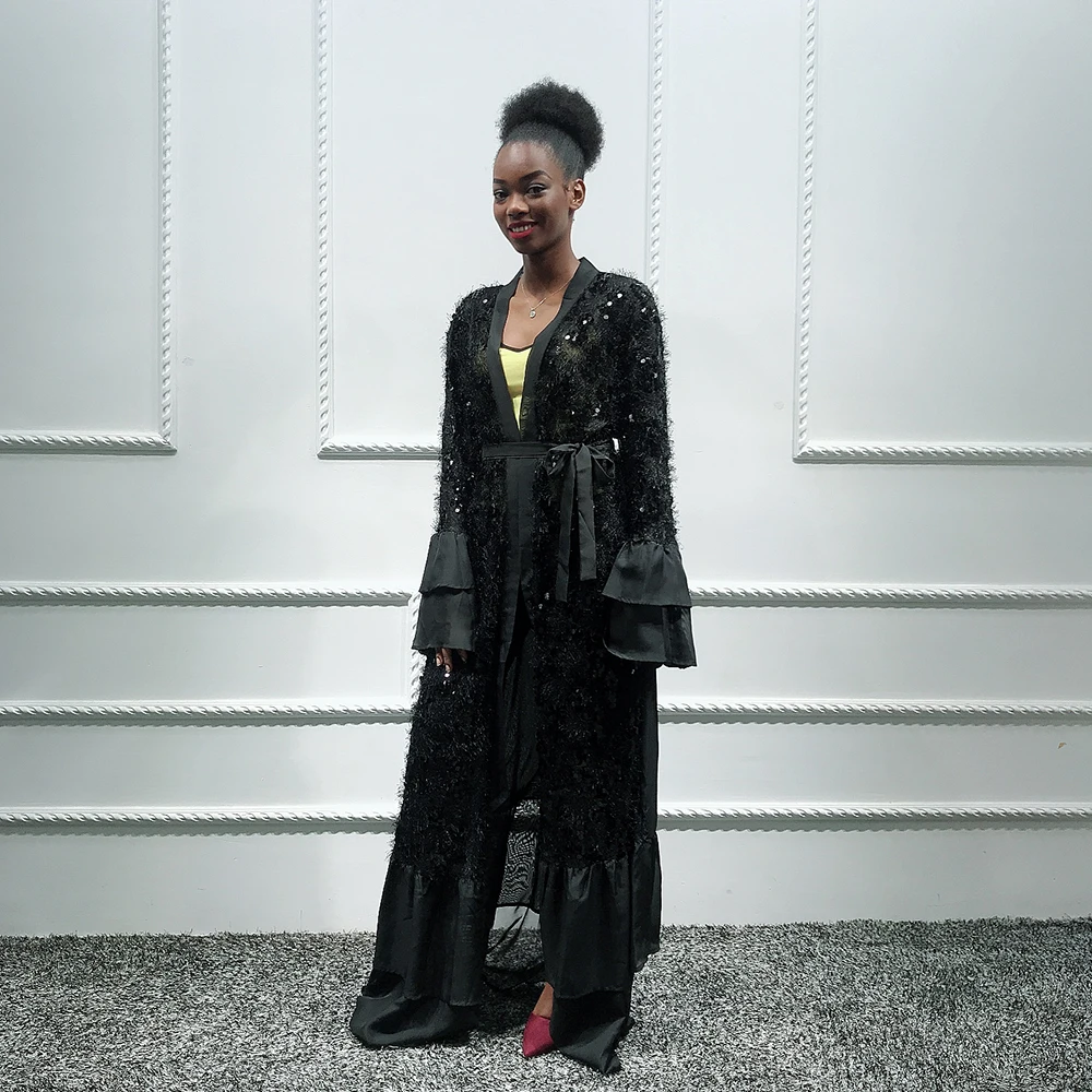 Кафтан Дубай Абая Исламский хиджаб мусульманское платье для женщин S кафтан Marocain