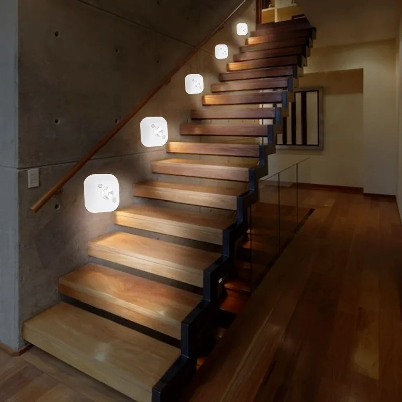 

Wireless Night Light LED Bedroom Decor Lights PIR Infrared Lamps Motion Sensor Lamp Cabinet Stairs Wall Chrismas Decor Lighting